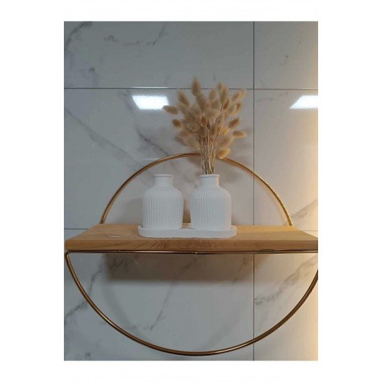 Pampas Vazo Takımı 2'li, Pampas Takımı; Beyaz Beton Dekorasyon, Ev Dekorasyonu(Altlık hariç)