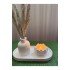 Dekoratif Pampas Iskandinav Mini Kuru Çiçek Vazosu Ve Lotus Tealight Mumluk Set