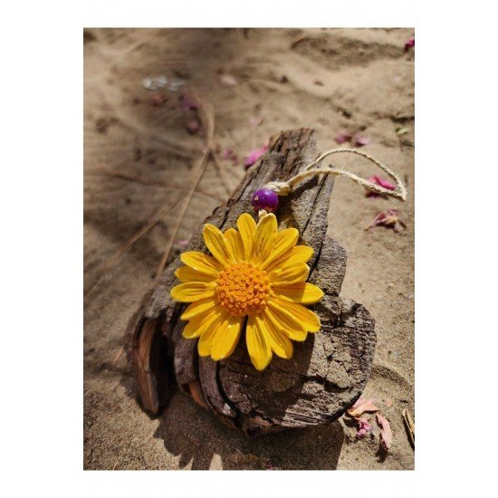 Renkli Papatya Ağaç, Duvar, Bahçe, Balkon, Dekorasyon Süsü 5'li Set Karışık Renkler