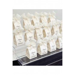 Nişan Nikah Düğün Hediyelik Bubble Mum Keten Kurdele Süslemeli 20 ADET