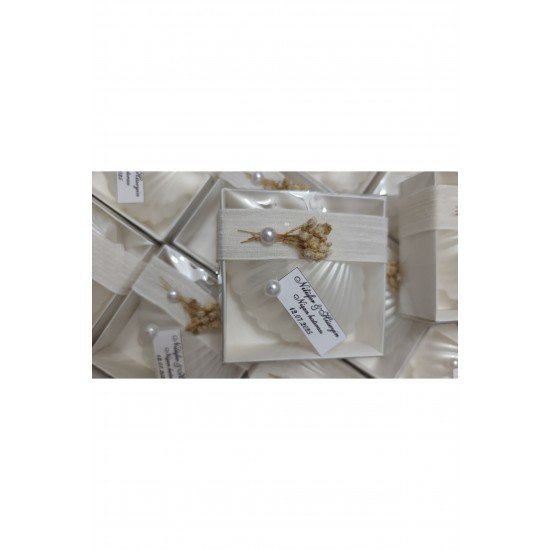 Kutulu Istiridye Mum Düğün, Nişan , Söz ,kına , Mevlüt , Doğum Günü , Yılbaşı Hediyelik- 10 Adet