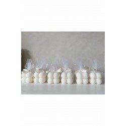 15 Adet Kurdeleli Mum Düğün Nişan Nikah Söz Özel Günler Hediyeliği