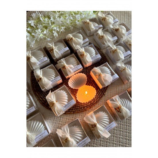 25 Adet İstiridye Mum Hediyeliği