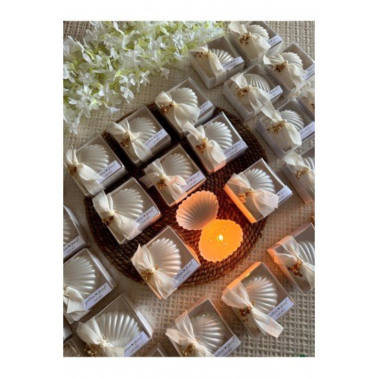 25 Adet İstiridye Mum Hediyeliği