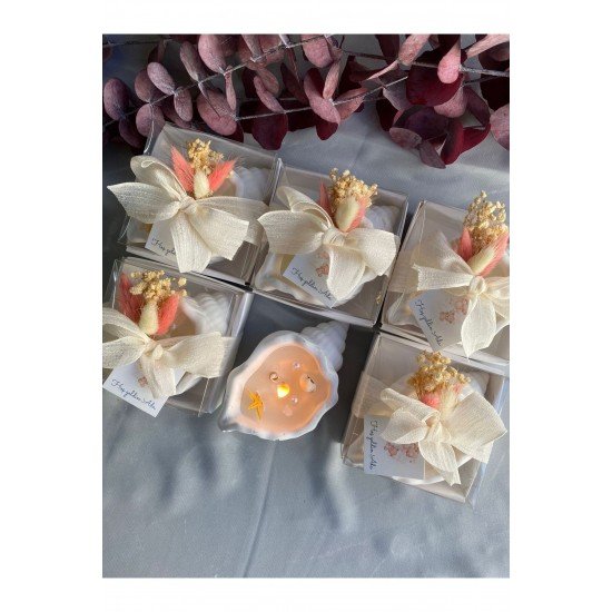 Bebek Hediyeliği, Bebek Mevlütü Doğum Günü Baby Shower Hediyeliği 20 Adet Hediyelik Mumluk