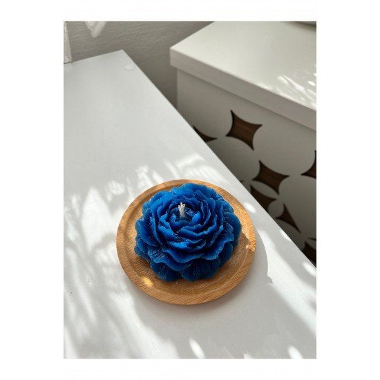 Lacivert Şakayık Mum