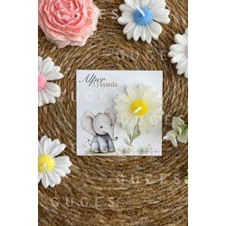 10 Adet Özel Tasarlanmış Kart Ve Papatya Mum. Bebek Doğum, Babyshower, Doğum Günü, Hediyelik