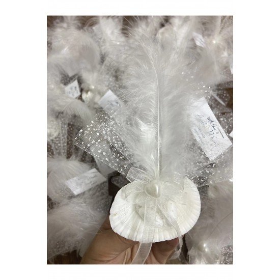 Doğal Deniz Kabuklu Düğün Söz Nişan Nikah Şekeri ( 25 Adet)