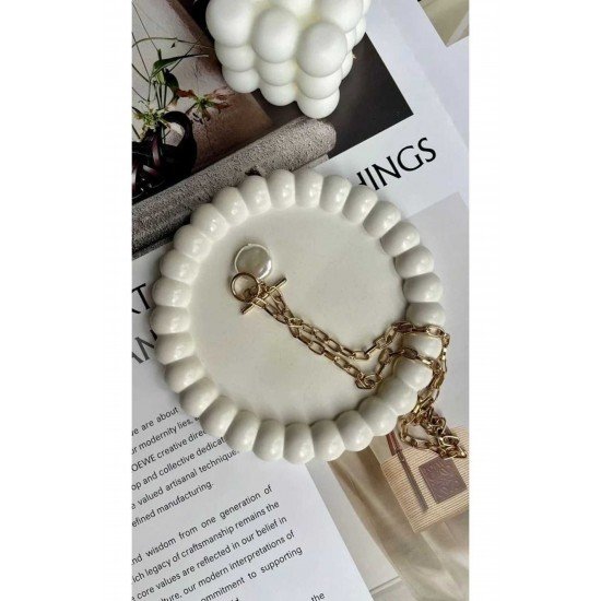 Bubble 2'li Dekoratif Beton Tabak Takı Tabağı Bardak Altlığı