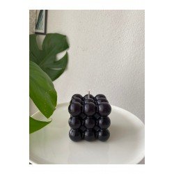 Dekoratif Kokulu Siyah Bubble Mum