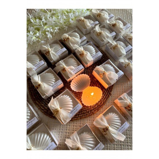 25 Adet İstiridye Mum Hediyeliği