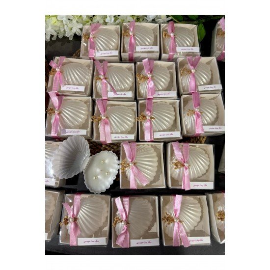 25 Adet Pembe Kurdeleli Mum