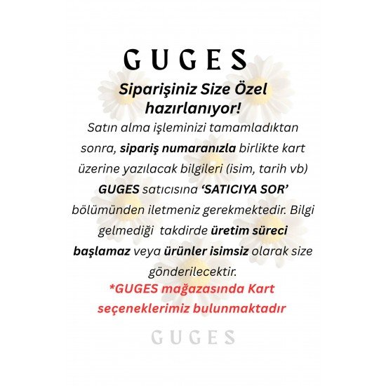 10 Adet Özel Tasarlanmış Kart Ve Papatya Mum. Bebek Doğum, Babyshower, Doğum Günü, Hediyelik