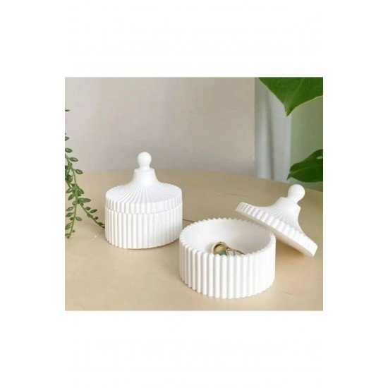 2 Adet Dekoratif Kapaklı Kutu Takı Kutusu