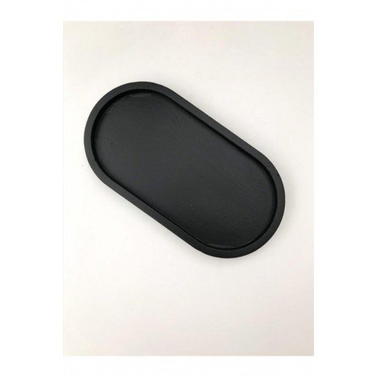 ESTEVIA Dekoratif Oval Beton Biblo Tabak Beton Takı Tabağı Mum Tabağı Organizer Mumluk Tütsülük