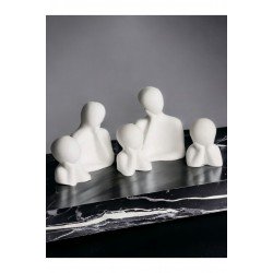 Aile Biblo Seti Üç Çocuklu Dekoratif Biblo Seti