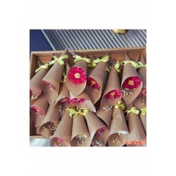 Bernami 20 Adet Papatya Buketi Mum, Düğün Hediyesi, Nikah Şekeri, Bebek Şekeri, Çiçek