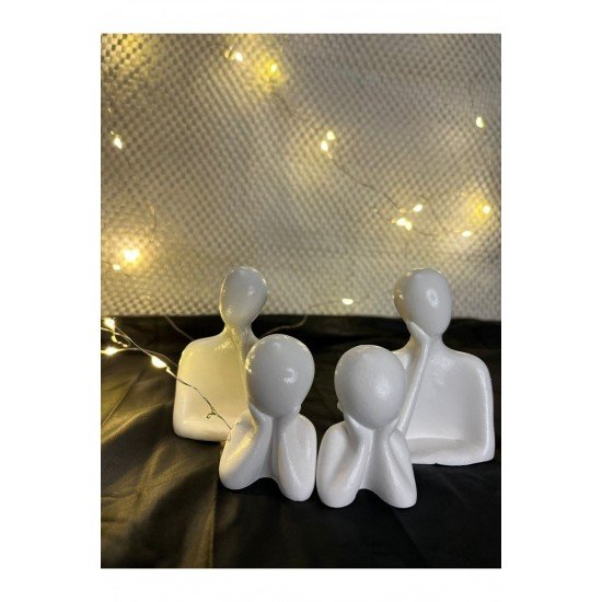 4 Kişilik Modern Soyut Beton Aile