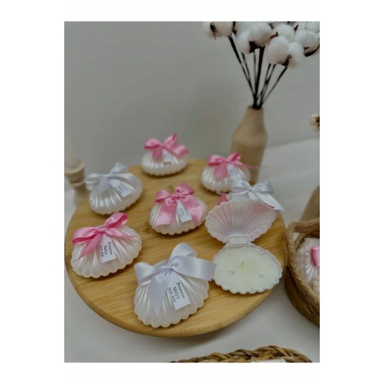 12 Adet İstiridye Mum Hediyeliği