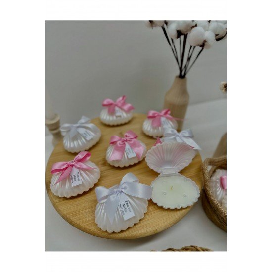 12 Adet İstiridye Mum Hediyeliği