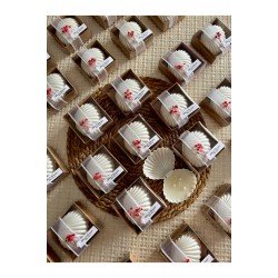 25 Adet Süslemeli Mum Hediyeliği Söz Nişan Nikah Hatırası