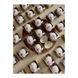 25 Adet Süslemeli Mum Hediyeliği Söz Nişan Nikah Hatırası