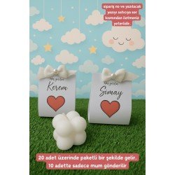 10'lu Bubble Mum - Hoşgeldin Bebek Hediyesi - Mevlit Hediye - Kına Hediyesi - +20 Adet Kişisel Yazı