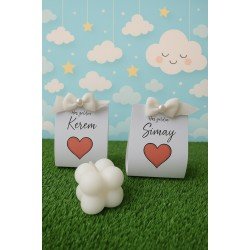 10'lu Bubble Mum - Hoşgeldin Bebek Hediyesi - Mevlit Hediye - Kına Hediyesi - +20 Adet Kişisel Yazı