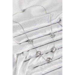 Özel Pirinç Vip Yonca Model Renk Kadın Kolye Fırsat!!!