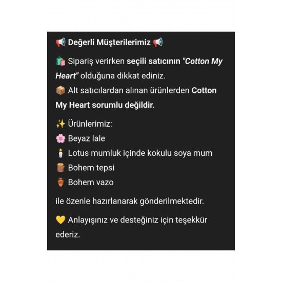 Beyaz lale dahil! Taş Tozundan ,bohem vazo, Tepsi, Lotus Mumluk , Kokulu Soyamum