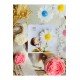 Pinterest 12 Adet Özel Tasarlanmış Kart Ve Papatya Mum. Bebek Doğum, Babyshower, Doğum Günü