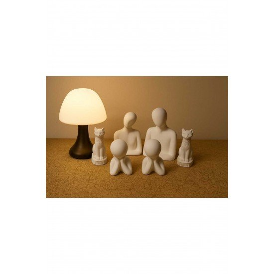 Estevia Dekoratif Obje Dekoratatif Aile 2 cocuk 2 kedi