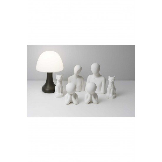 Estevia Dekoratif Obje Dekoratatif Aile 2 cocuk 2 kedi