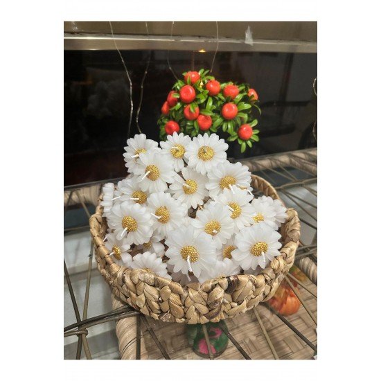 El Yapımı Papatya Şeklinde Kokulu Mum – Düğün, Nişan, Söz, Nikah ve Özel Gün Hediyelik 1 Adet