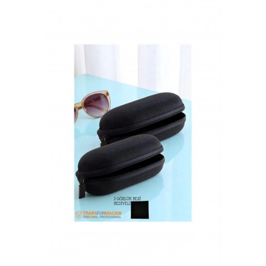 Özel Kumaş Kaplı Gözlük Kabı Gözlük Koruma Kılıfı 2 Li Set Fırsat!!!