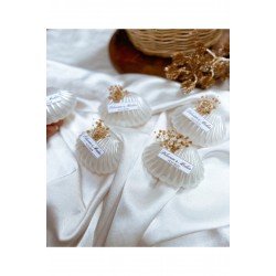 20 Adet İstiridye Kutu İçerisinde Mum, Nikah Şekeri, Doğum, Sünnet, Düğün Nişan Kına, Doğum Günü