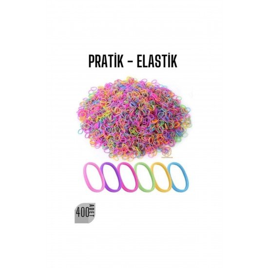 Özel Pratik Saç Lastik Toka 400 Adet Renkli Fırsat!!!