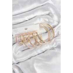 Özel Pirinç Halka Model Gold Renk Kadın Set Küpe Fırsat!!!