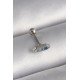Özel Çelik Renk Mavi Zirkon Taşlı Tragus Piercing Fırsat!!!