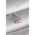 Özel Çelik Renk Pembe Zirkon Taşlı Kalp Tragus Piercing Fırsat!!!