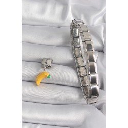 Özel Çelik Renk Sallantı Muz Model Nomination Charm Fırsat!!!