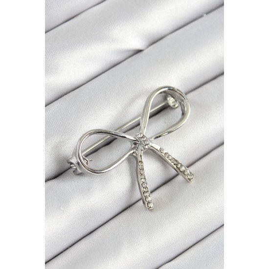 Özel Zirkon Taş Detaylı Fiyonk Figürlü Renk Kadın Broş Fırsat!!!