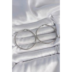 Özel 316 Çelik Renk 53 Mm Halka Model Kadın Küpe Fırsat!!!