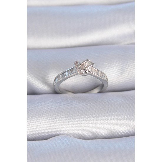 Özel Pirinç Renk Zirkon Taşlı Düğüm Model Kadın Yüzük Fırsat!!!