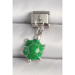 Özel Çelik Renk Yeşil Kaplumbağa Model Nomination Charm Fırsat!!!