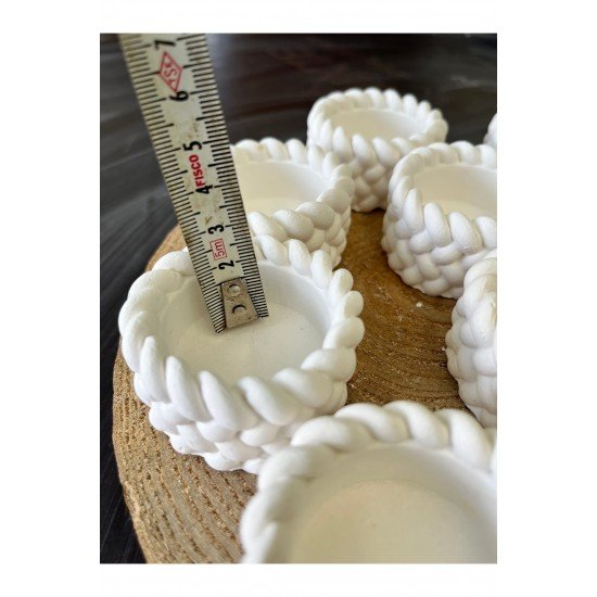 Pinterest El yapımı örgü model beton mumluk 10 adet mini hediyelik (nikah, nişan, mevlüt)