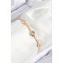 Özel Pirinç Zirkon Taşlı Daire Model Gold Renk Asansörlü Kadın Bileklik Fırsat!!!