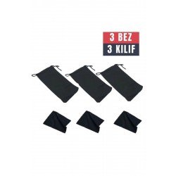Özel 3 Adet Gözlük Kılıfı + Bez Seti Fırsat!!!