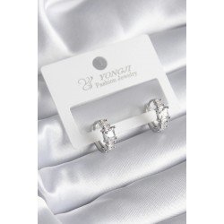 Özel Pirinç Renk Zirkon Taşlı Kadın Küpe Fırsat!!!