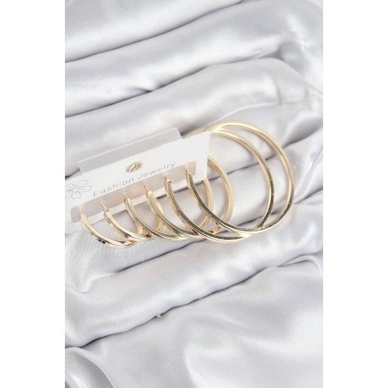 Özel Pirinç Halka Model Gold Renk Kadın Set Küpe Fırsat!!!